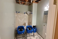 Drying the ceiling out from water damage