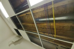 ceiling ruined from water damage