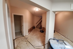 water damage from a broken water line