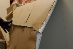 drywall totally destroyed from water damage