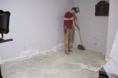 cleaning up
