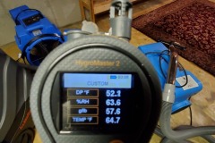 hygrometer measurements to show dryness in a room 20