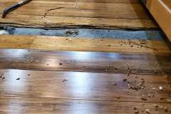 more rotten flooring from sink overflow