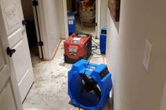 equipment in place from water damage